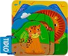 Дървена книжка с картинки Bigjigs Toys - История за джунглата - От серията Tidlo - 