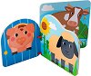 Дървена книжка с картинки Bigjigs Toys - История за фермата - 