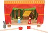 Куклен театър - Детски дървен комплект за игра с магнити - 