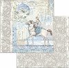 Хартия за скрапбукинг Stamperia - Зимни мотиви - 30.5 x 30.5 cm от колекцията Winter Tales - 