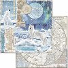 Хартия за скрапбукинг Stamperia - Полярни животни - 30.5 x 30.5 cm от колекцията Arctic Antarctic - 