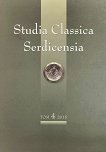 Studia Classica Serdicensia - том 4 - 