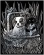 Скреч картина Royal & Langnickel - Кученца - 20 x 25 cm - 
