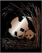 Скреч картина Royal & Langnickel - Панда и бебе