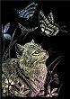 Скреч картина Royal & Langnickel - Коте и пеперуди