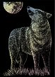 Скреч картина Royal & Langnickel - Вълк единак - 13 x 18 cm - 