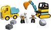 LEGO: Duplo - Камион и верижен багер - 