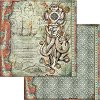 Хартия за скрапбукинг Stamperia - Октопод - 30.5 x 30.5 cm от колекцията Sea World - 