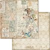Хартия за скрапбукинг Stamperia - Жена и музикални ноти - 30.5 x 30.5 cm от колекцията Imagine - 