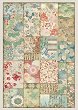 Декупажна хартия Stamperia - Patchwork - A4 от колекцията Oriental Garden - 
