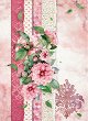 Декупажна хартия Stamperia - Розови цветя - A4 от колекцията Flowers for You - 