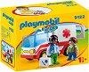 Детски конструктор - Playmobil Линейка - От серията "1.2.3" - 