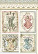 Декупажна хартия Stamperia - Викториански корсети - A4 от колекцията Princess - 