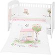 Бебешки спален комплект 3 части с обиколник Kikka Boo EU Style - За легла 60 x 120 cm или 70 x 140 cm, от серията My Home - 