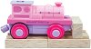 Розов локомотив с релси Bigjigs Toys - 
