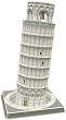 Наклонената кула в Пиза - 3D картонен пъзел от 27 части - 