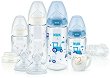 Комплект за новородено - First Choice: Temperature Control - С шишета, биберони, залъгалка и четка за почистване на шишета - 
