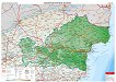 Общогеографска стенна карта на България: Североизточен район - карта