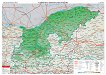 Общогеографска стенна карта на България: Северен централен район - М 1:185 000 - 