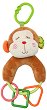 Маймунка - Плюшена играчка с дрънкалка за количка или легло - 