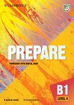 Prepare - ниво 4 (B1): Учебна тетрадка по английски език + онлайн материали Second Edition - помагало