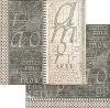 Хартия за скрапбукинг Stamperia - Терхнически шрифт - 30.5 x 30.5 cm от колекцията Calligraphy - 