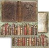 Хартия за скрапбукинг Stamperia - Книги - 30.5 x 30.5 cm от колекцията Lady Vagabond - 