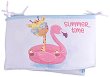 Обиколник за бебешко легло Babyhome Flamingo - За легла 60 x 120 cm - 