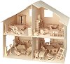 Къща за кукли - 3D дървен пъзел от 252 части - 