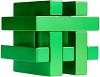 Зелен куб - Метален 3D пъзел - 