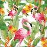 Салфетки за декупаж Ambiente - Фламинго - 20 броя - 