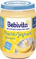 Bebivita - Био плодов дует от йогурт с банани - Бурканче от 190 g за бебета над 10 месеца - 