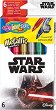 Металикови флумастери Colorino Kids - 6 цвята на тема Star Wars - 