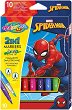 Двустранни флумастери Colorino Kids - 10 цвята на тема Спайдърмен - 