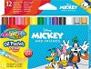 Маслени пастели Colorino Kids - 12 цвята на тема Мики Маус и приятели - 