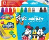 Гел-стик пастели Colorino Kids - 12 цвята на тема Мики Маус и приятели - 