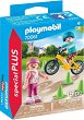 Фигурки на деца с ролери и велосипед Playmobil - 