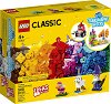 LEGO: Classic - Creative Transparent Bricks - Детски конструктор с прозрачни части в кутия - 