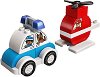 LEGO: Duplo - Пожарникарски хеликоптер и полицейска кола - 