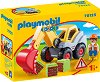 Детски конструктор - Playmobil Екскаватор - От серията "1.2.3" - 