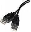 Кабел USB 2.0 Type-A male към USB Type-A female Emos - 2 m - 