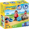 Детски конструктор Playmobil - Влакче Кученце - От серията 1.2.3 - 