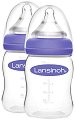 Бебешки шишета Lansinoh Natural Wave - 2 броя x 160 ml, за 0+ месеца - 