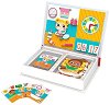 Магнитна книга - Научи се да познаваш часовника - Детски дървен образователен комплект - 
