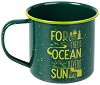 Метална чаша Forest, trees, ocean, rivers, sun - 380 ml - чаша