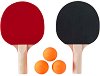 Комплект за тенис на маса - 2 хилки и 3 топчета за игра - 