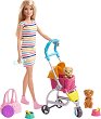 Кукла Барби с кученца - Mattel - 