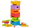 Цветна дженга - Игра с дървени елементи за подреждане - 