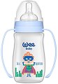 Бебешко шише за хранене с широко гърло и дръжки - Classic Plus 250 ml - 