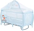 Сгъваемо бебешко легло на две нива Kikka Boo Dolce Sonno Plus - За матрак 60 x 120 cm, с повивалник, сенник, комарник и аксесоари - 